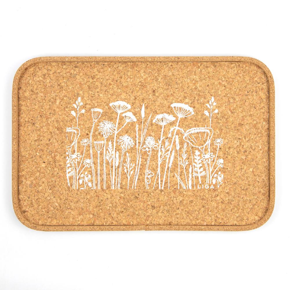 trendform Tablett CORK FLOWER 30x20 cm
