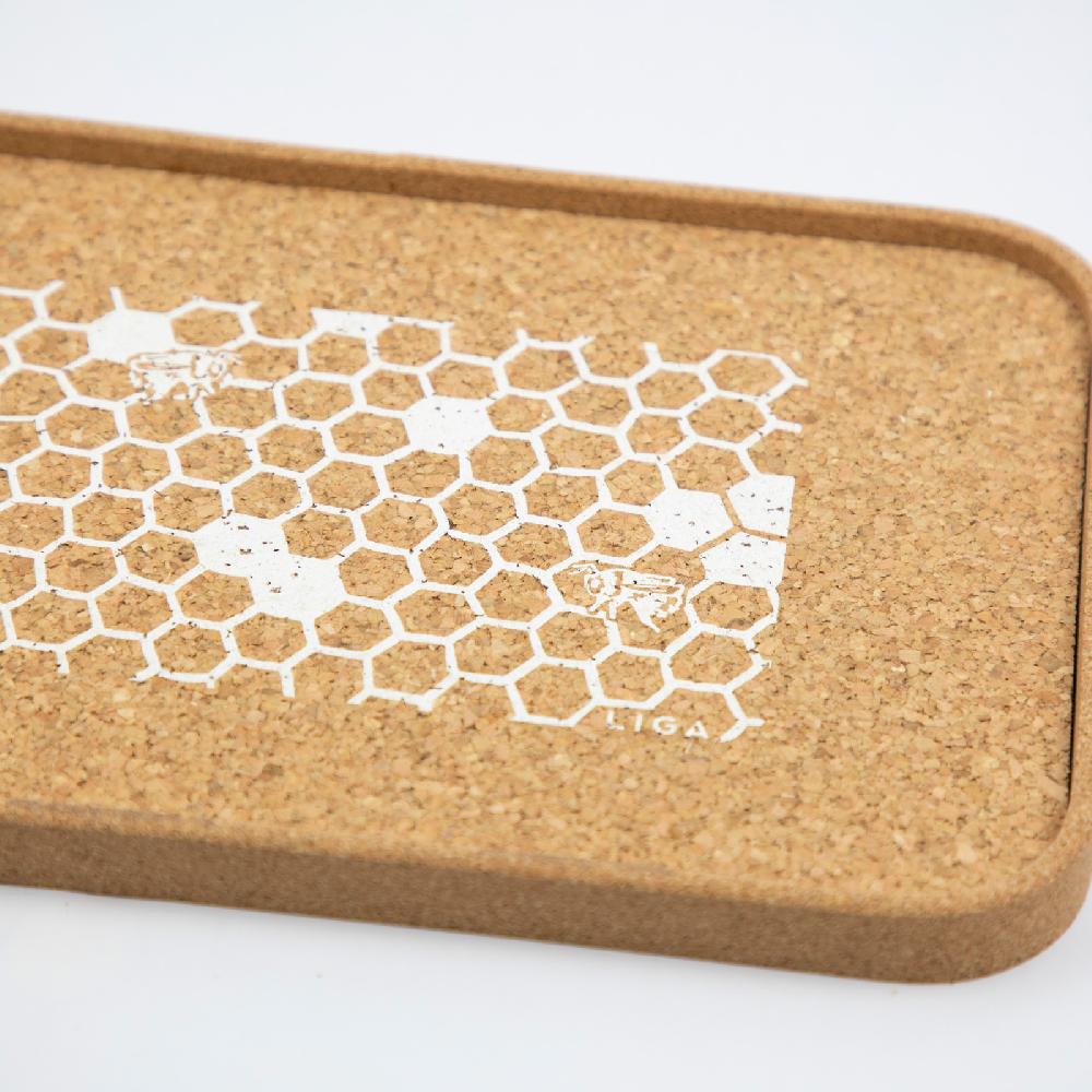 Trendform Tablett CORK HONEY COMB 30x20 Cm