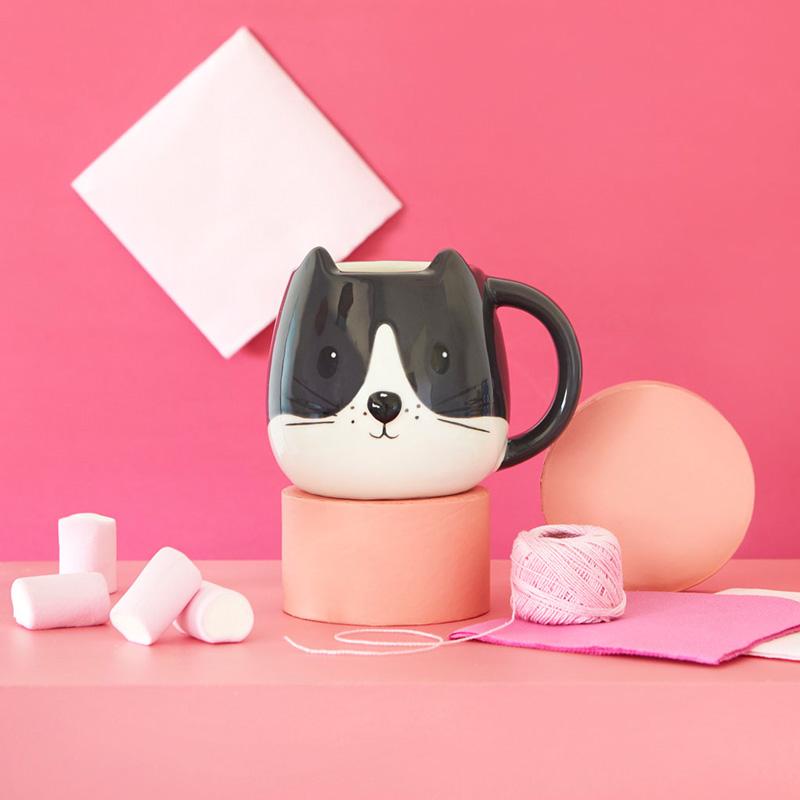 Trendform Tasse KITTY Schwarz/weiss