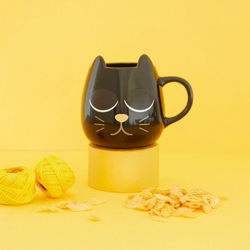 Trendform Tasse WAKE CAT Schwarz