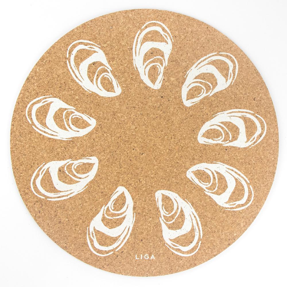 trendform Tischset CORK MAX OYSTER 2er Set Ø34cm