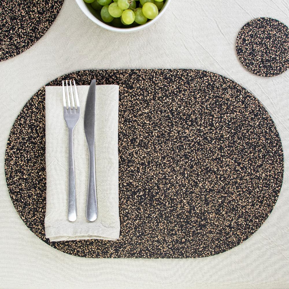 Trendform Tischset DASH CORK OVAL 4er Set 40x30cm