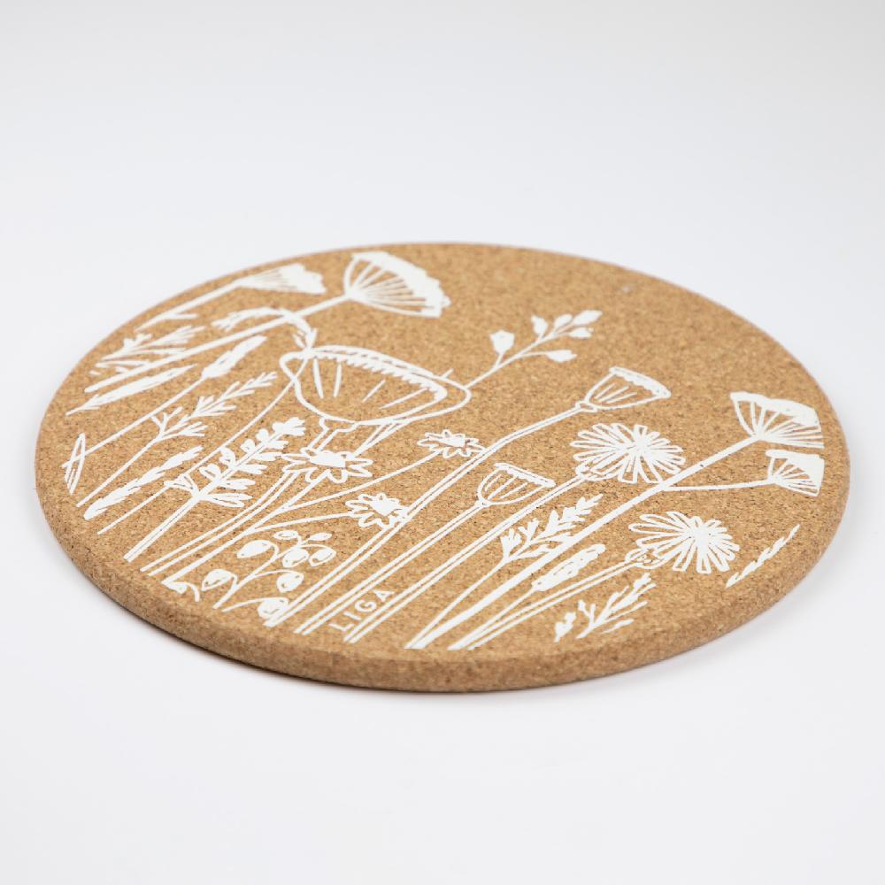 Trendform Tischset/Untersetzer CORK FLOWERS Ø25cm