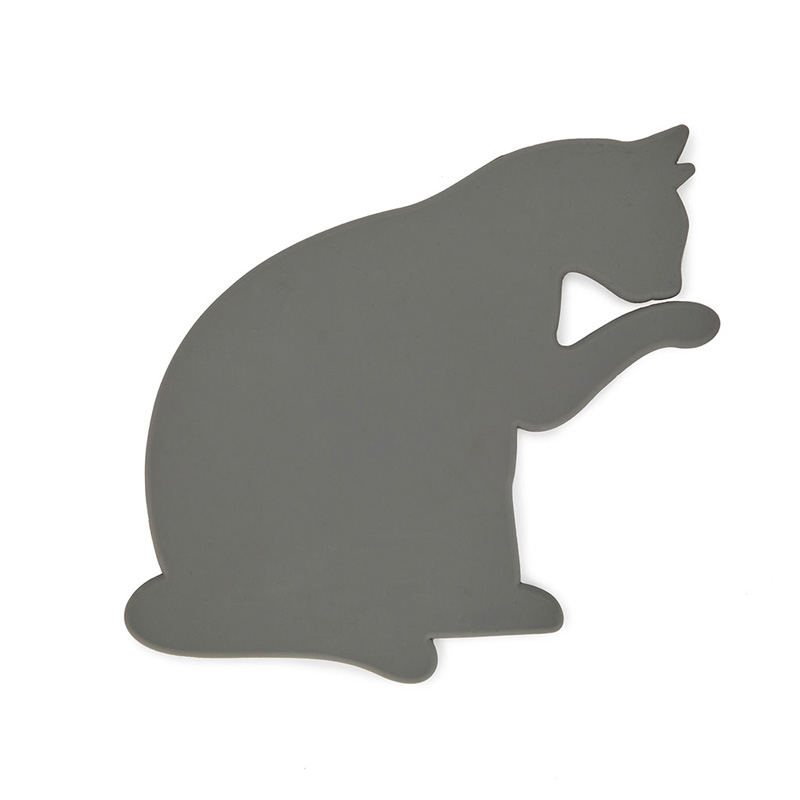 trendform Topf-Untersetzer FELINE grau aus Silikon