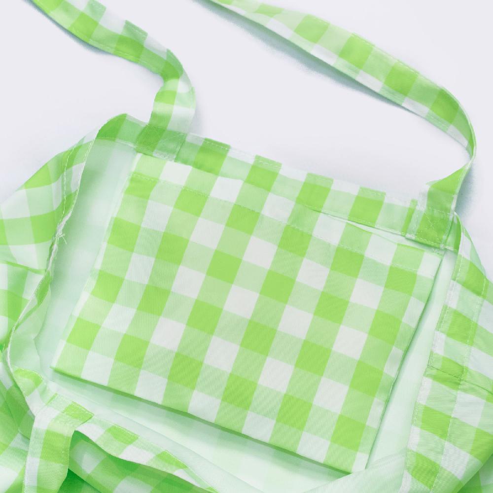 Trendform Tote Bag Lime Green Gingham