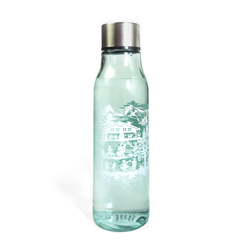trendform Trinkflasche Glas SWISS TRADITION 500 ml