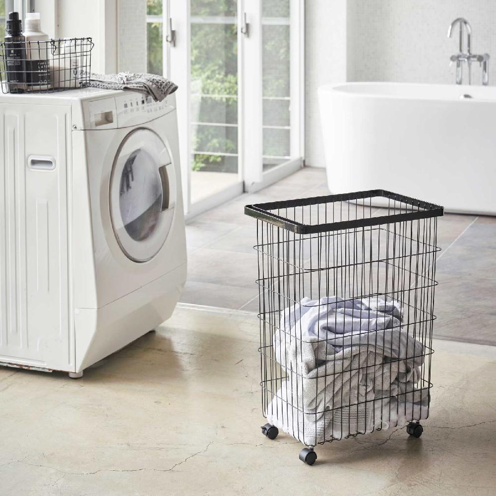 Trendform Wäschekorb Mit Rollen TOWER Schwarz