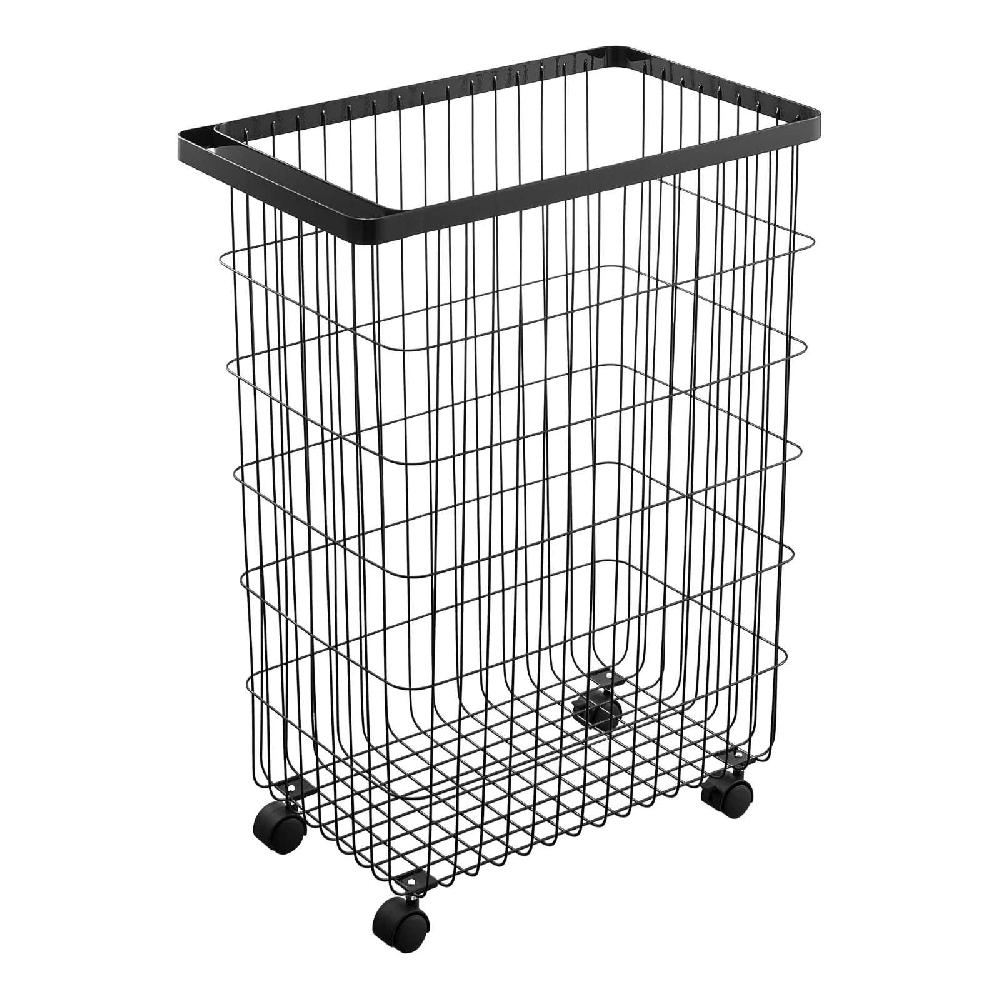 trendform Wäschekorb mit Rollen TOWER schwarz