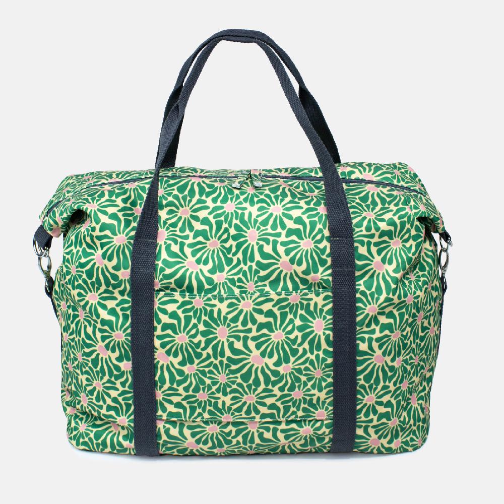 trendform Weekender Abstract Flowers - Green+Pink