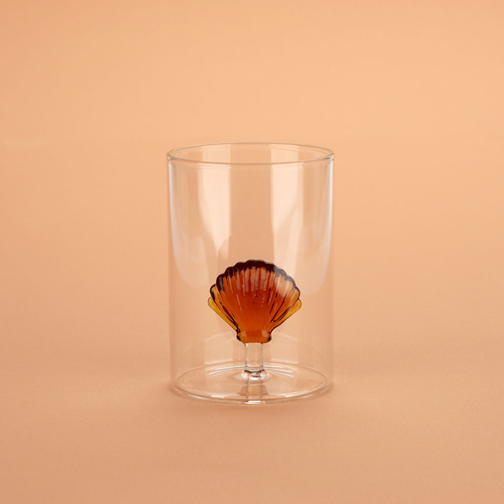 Trendform Trinkglas ATLANTIS SHELL Amber Borosilicate