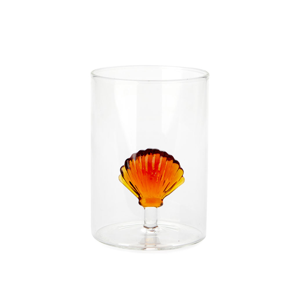 Trendform Trinkglas ATLANTIS SHELL Amber Borosilicate