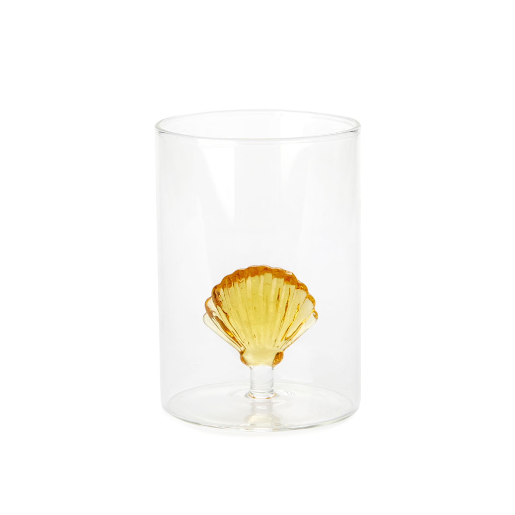 trendform Trinkglas ATLANTIS SHELL gelb Borosilicate