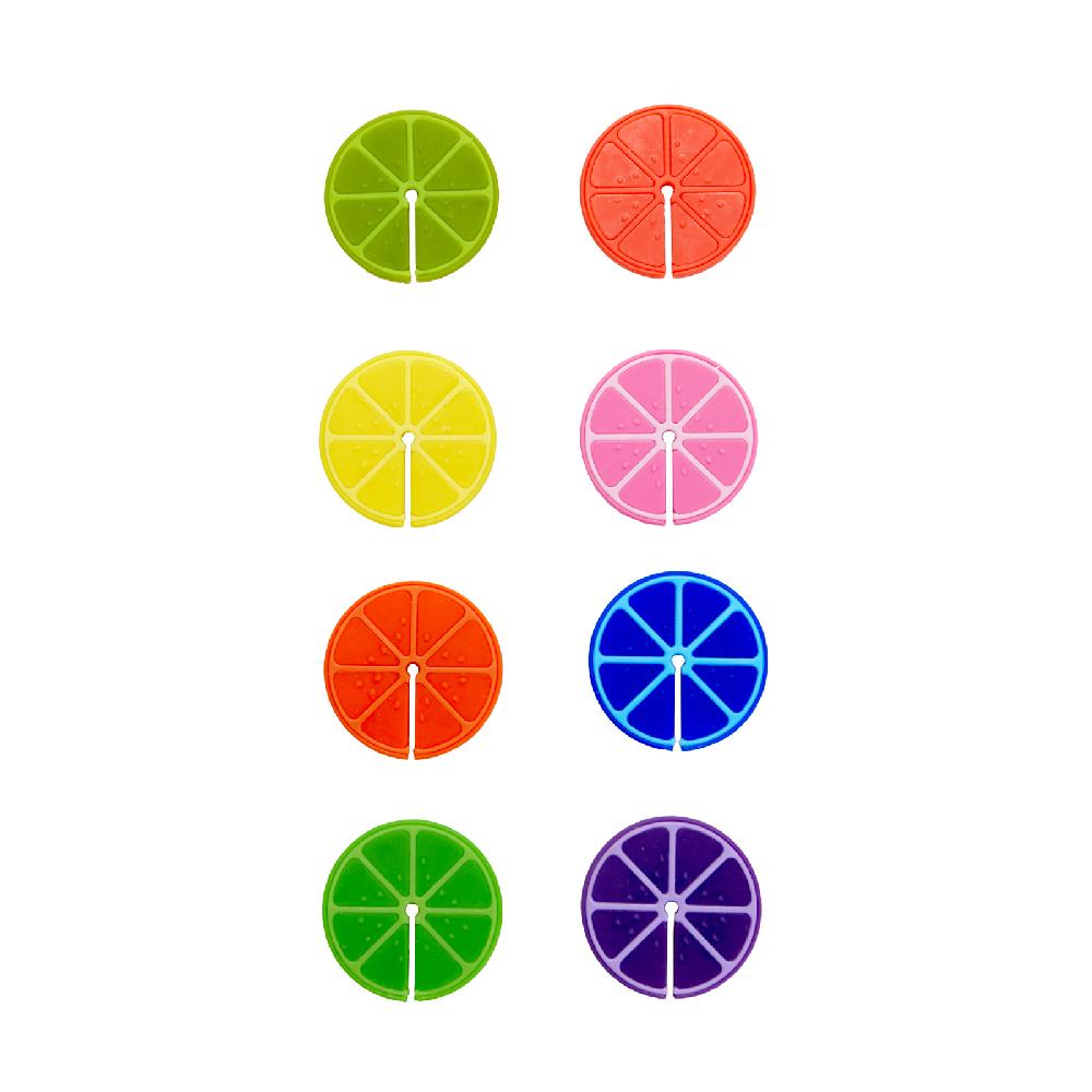 trendform Trinkglasmarkierer FRUIT PARTY 8er assortiert