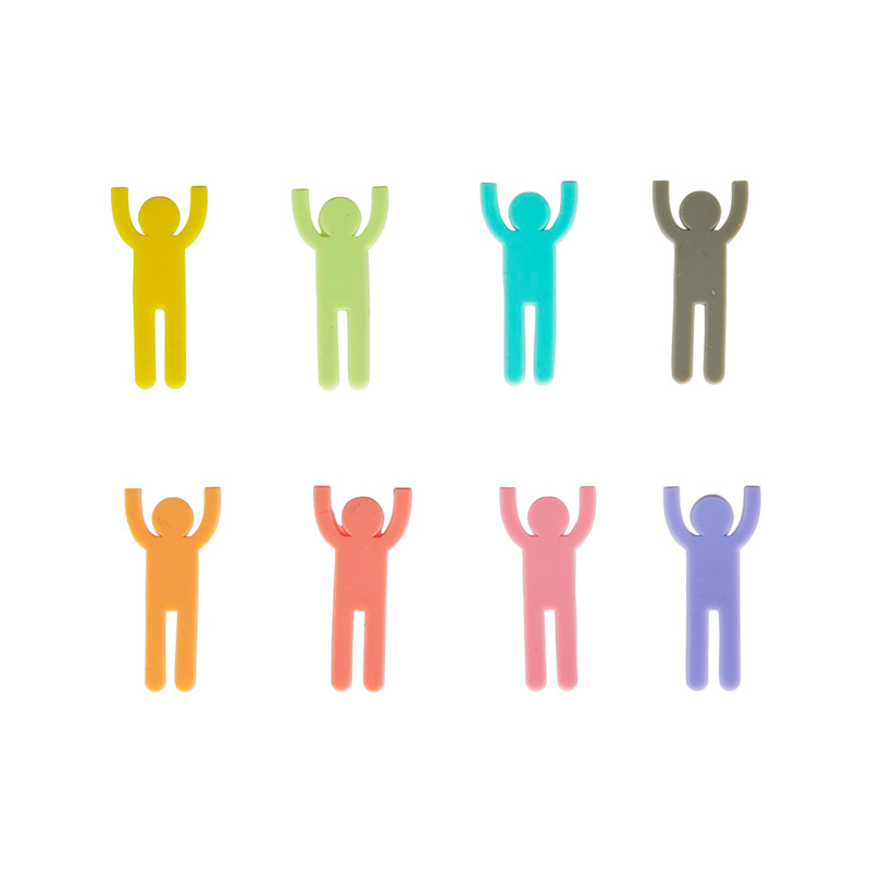 Trendform Trinkglasmarkierer STICKY MEN 8er Assortiert