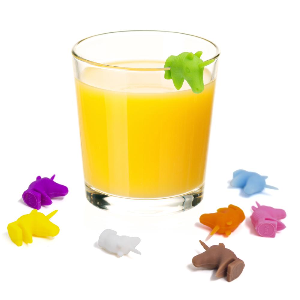 Trendform Trinkglasmarkierer UNICORN 8er Assortiert