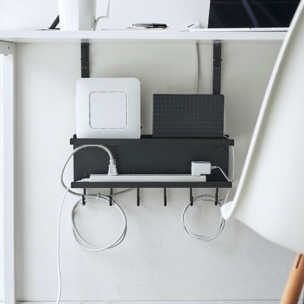 Trendform Untertisch-Kabel-/Router-Organizer SMART Schwarz