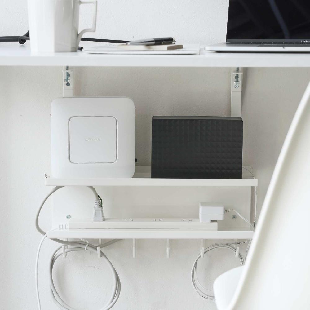 Trendform Untertisch-Kabel-/Router-Organizer SMART Weiss