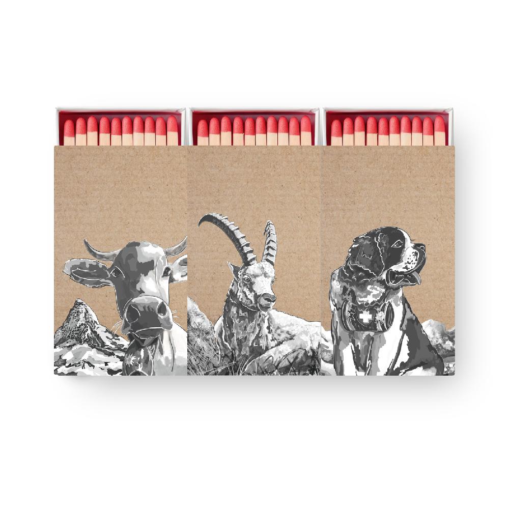 trendform Zündhölzer BELLA & FRIENDS 3er Set Inhalt ca. 45 Stk./Pack