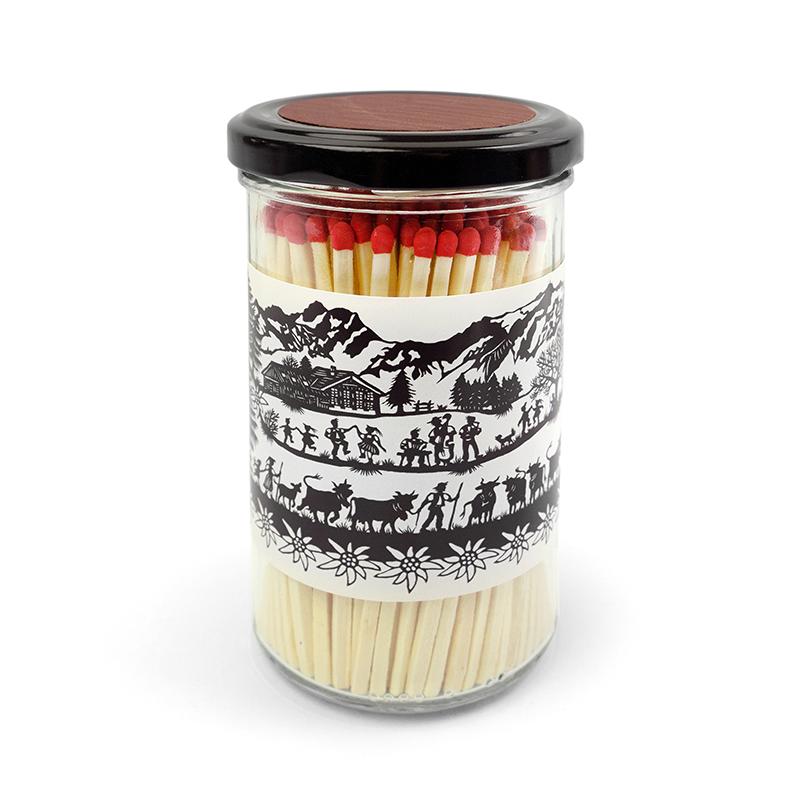 trendform Zündhölzer im Glas SWISS TRADITION Inhalt ca. 100 Stk