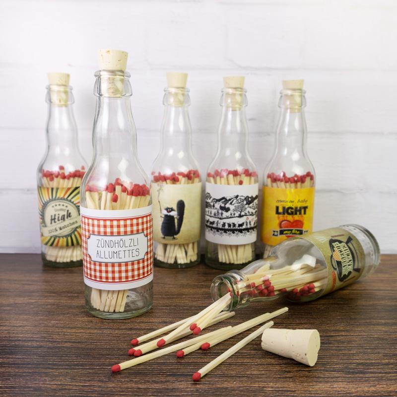 Trendform Zündhölzer In Glasflasche BARBECUE MATCHES