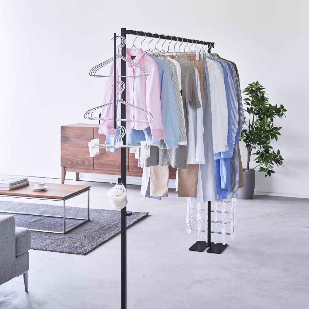 Trendform Zusammenklappbarer Wäsche- & Kleiderständer TOWER Schwarz