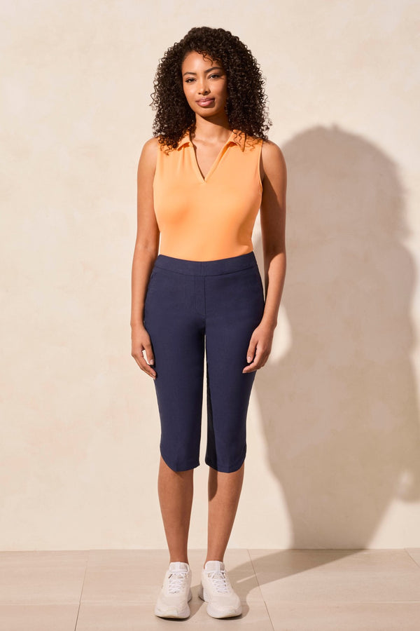 tribal Capri À Enfiler Avec Poches à Fermeture Flatten It®