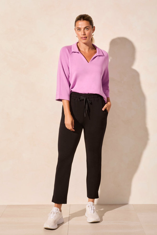 tribal Capri Sans Braguette Avec Fentes Latérales En Tissu De Scuba Léger