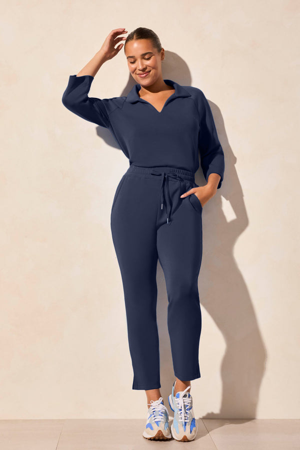 Tribal Capri Sans Braguette Avec Fentes Latérales En Tissu De Scuba Léger