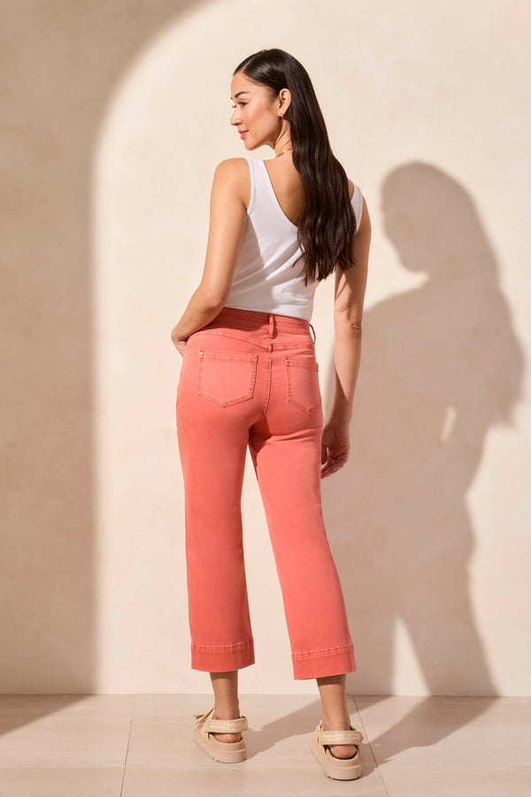 Tribal Capri Semi-Évasé En Denim Confort Extensible