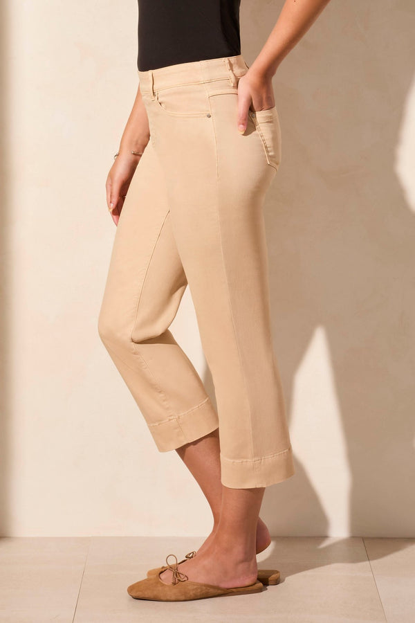 Tribal Capri Semi-Évasé En Denim Confort Extensible