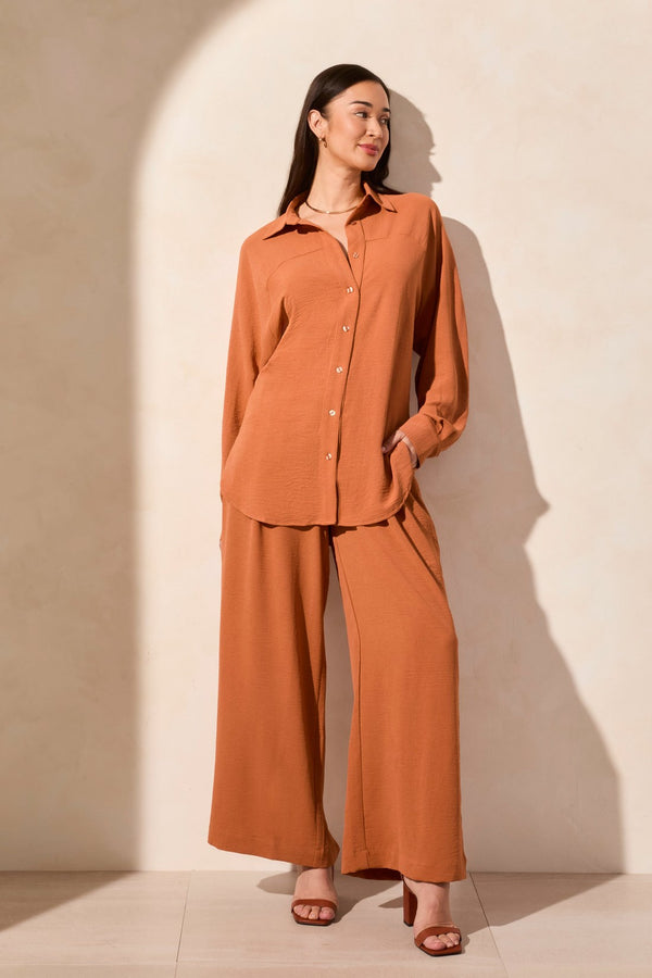 tribal Chemise À Manches Raglan Fluide Et Tissée Extensible