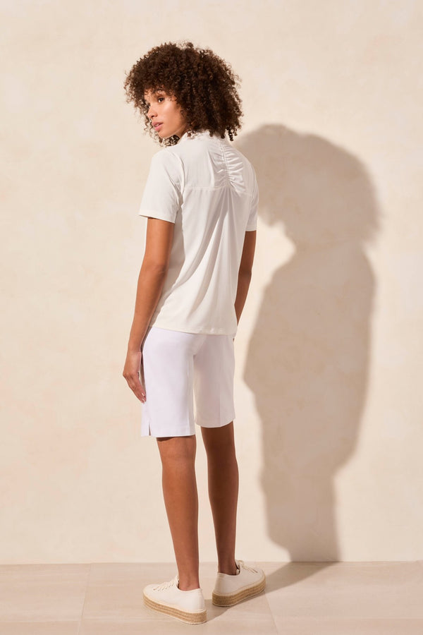 Tribal Haut En Maille Pointelle À Col Roulé Et Fermeture Éclair Sur Le Devant