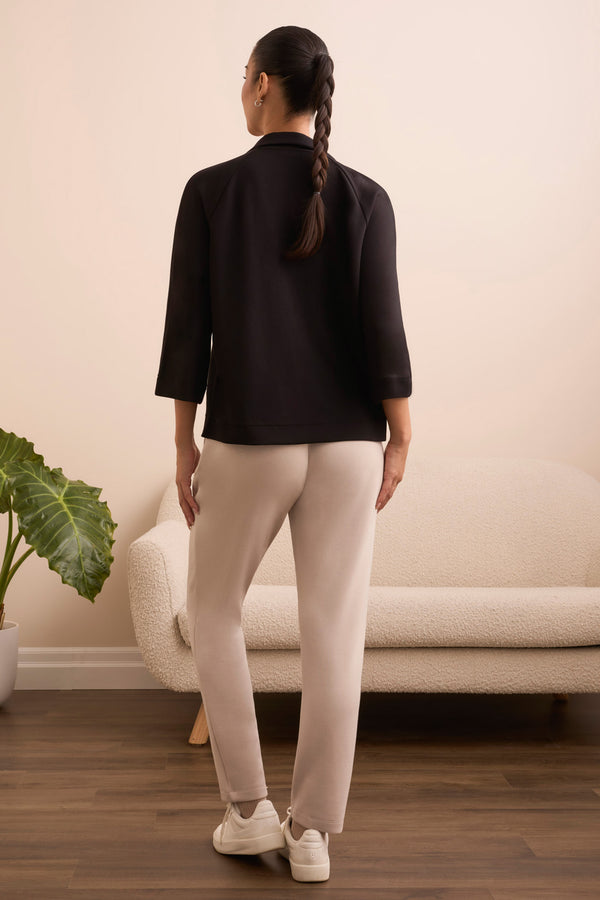 Tribal Haut Henley En Scuba Léger Avec Fentes Latérales