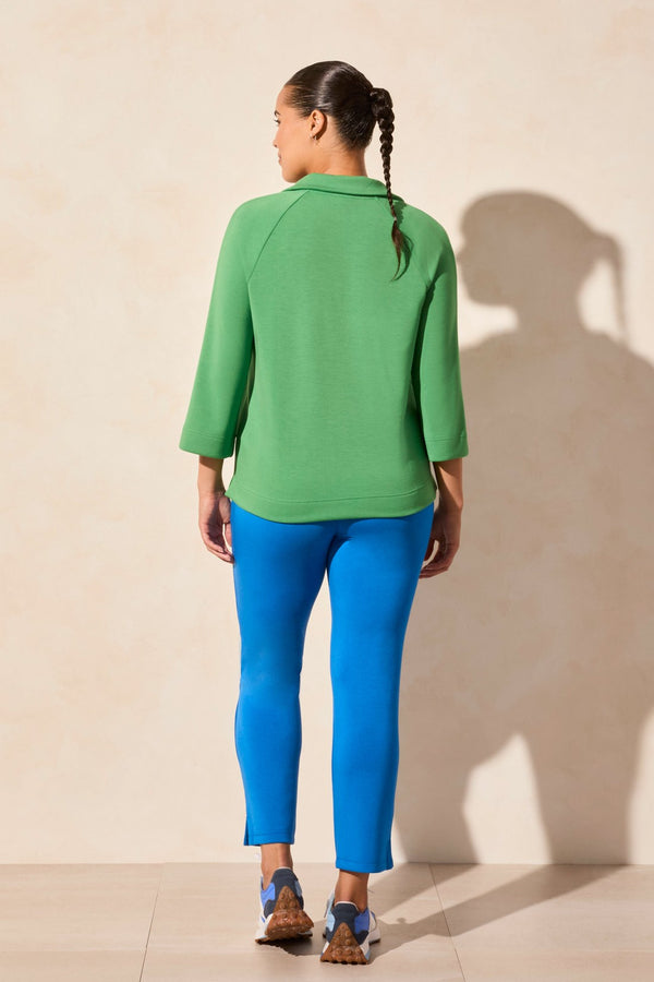 Tribal Haut Henley En Scuba Léger Avec Fentes Latérales