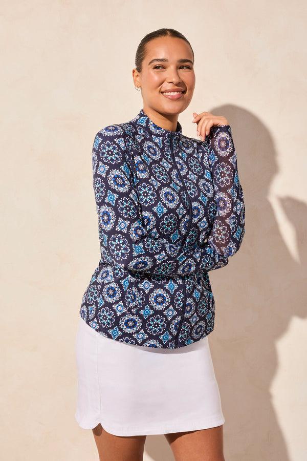 Tribal Haut Performance Fps 50+ Avec Fermeture Éclair