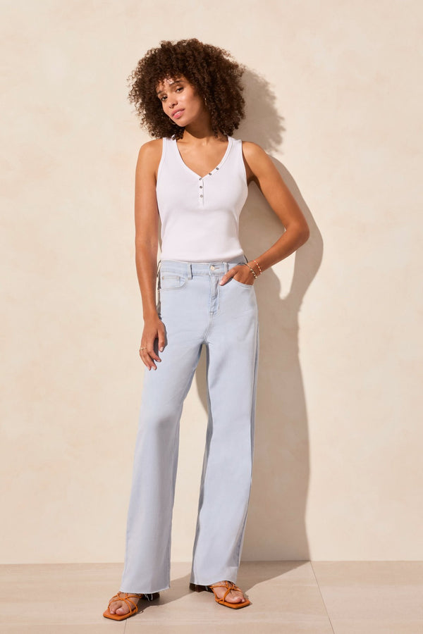 Tribal Jean Extensible Brooke Taille Haute Jambe Large