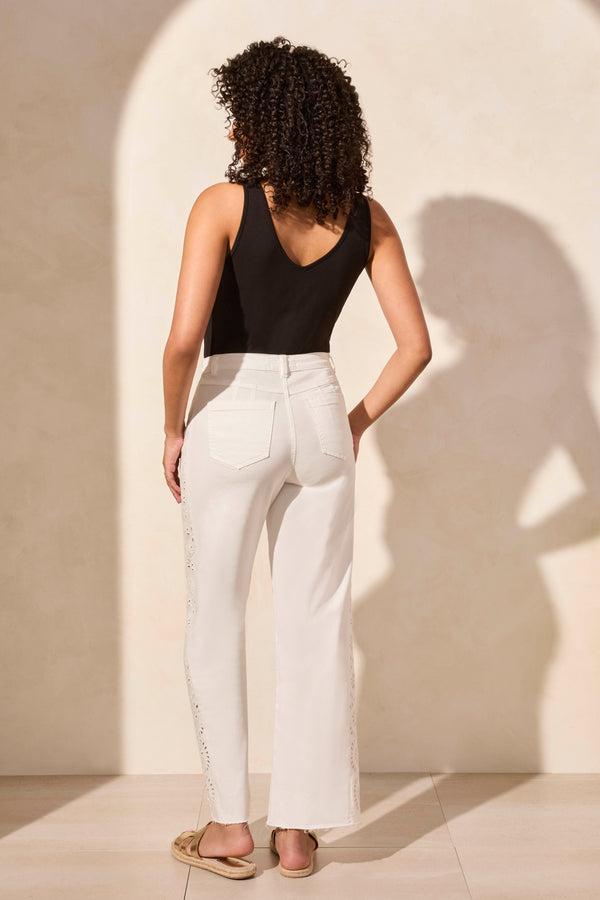 Tribal Jeans Brooke Brodé À Taille Haute Et Jambe Large