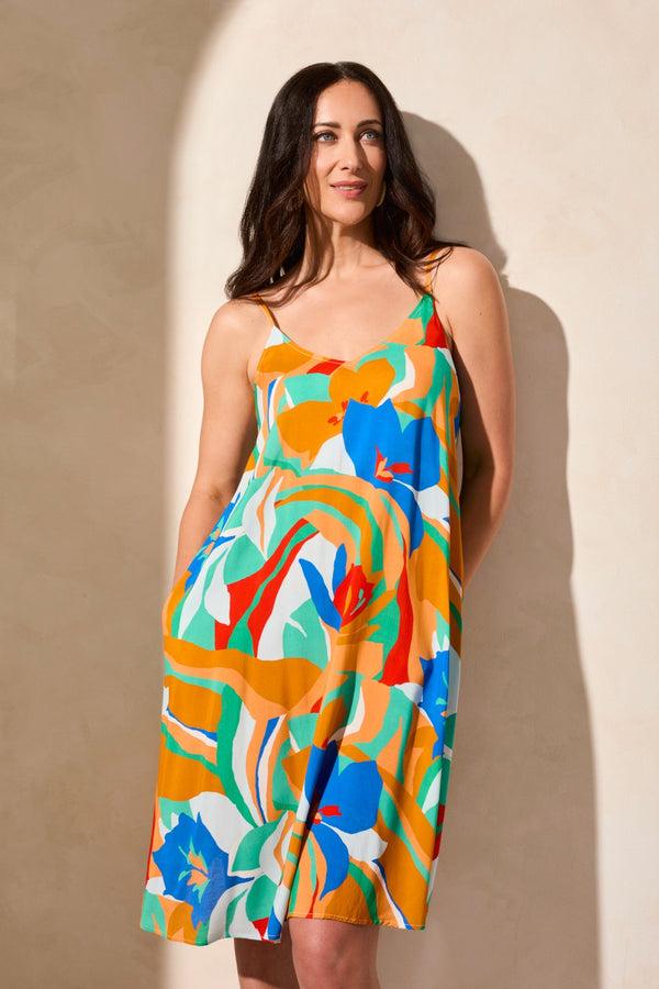 Tribal Robe Bain De Soleil À Encolure En U Et Poches