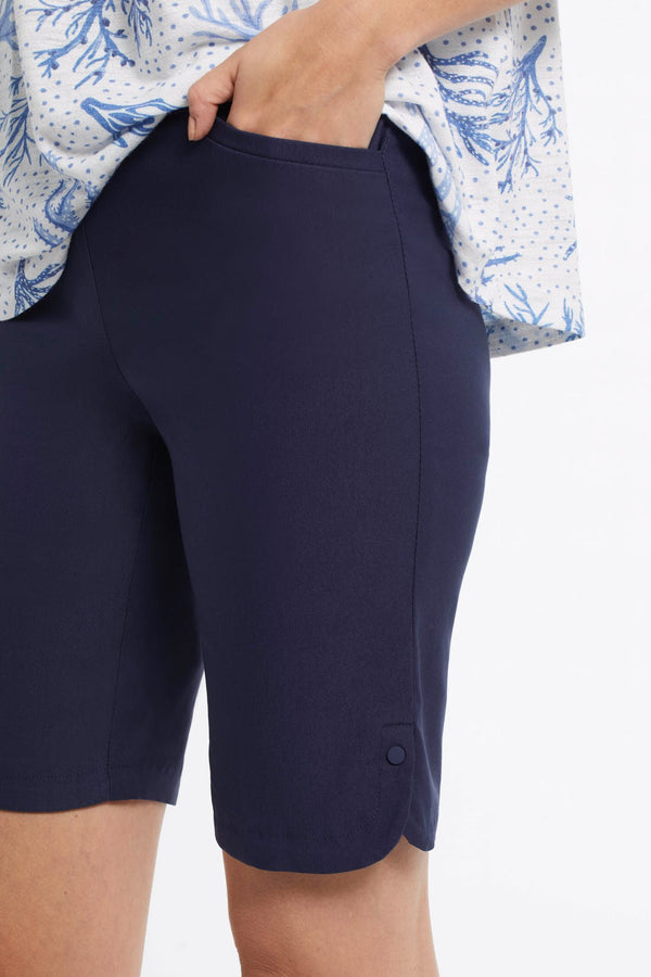 Tribal Short À Taille Lissante Flatten-It Et Boutons-Pression