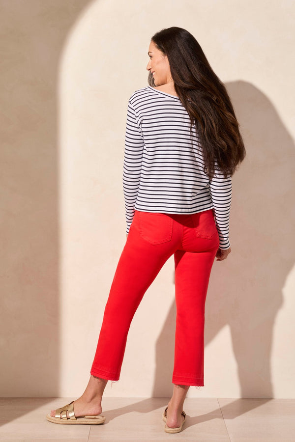 Tribal Cardigan Microcôtelé Rayé 2 En 1