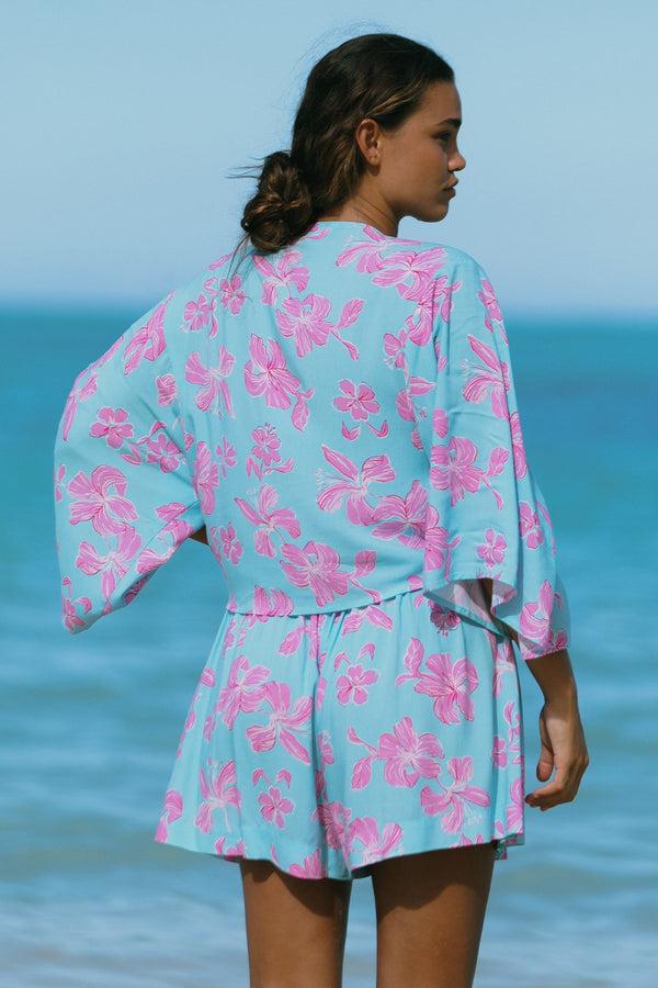 Tribal Haut Kimono À Nouer Devant