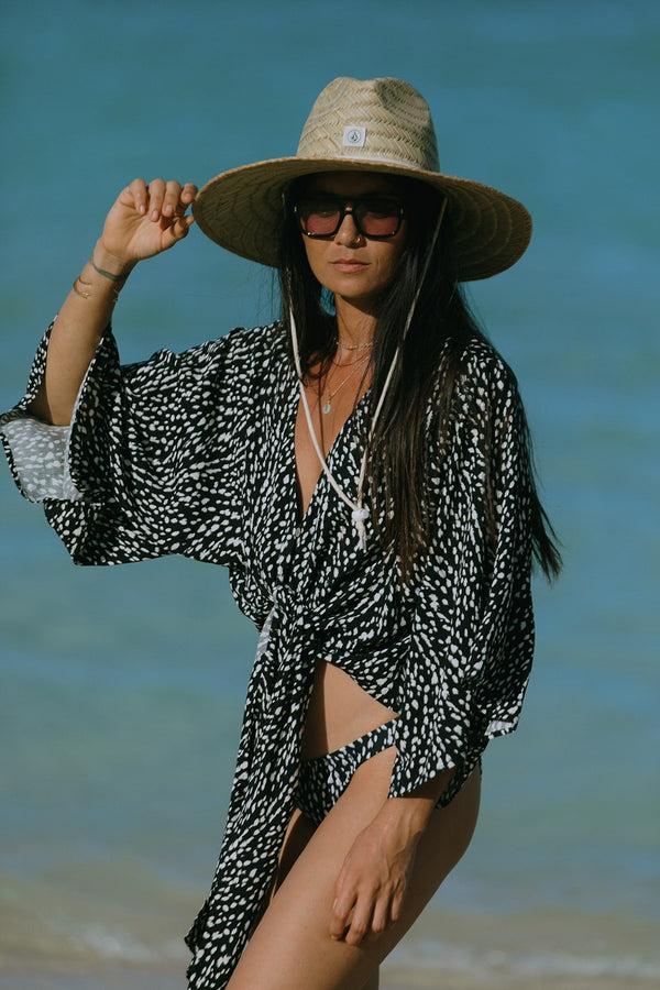 Tribal Haut Kimono À Nouer Devant