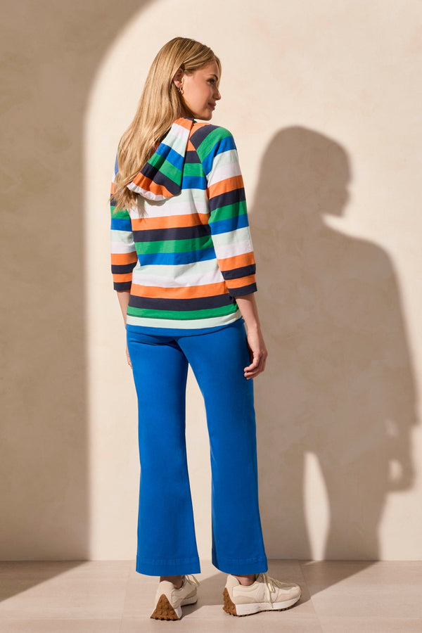 Tribal Haut Rayé À Capuchon