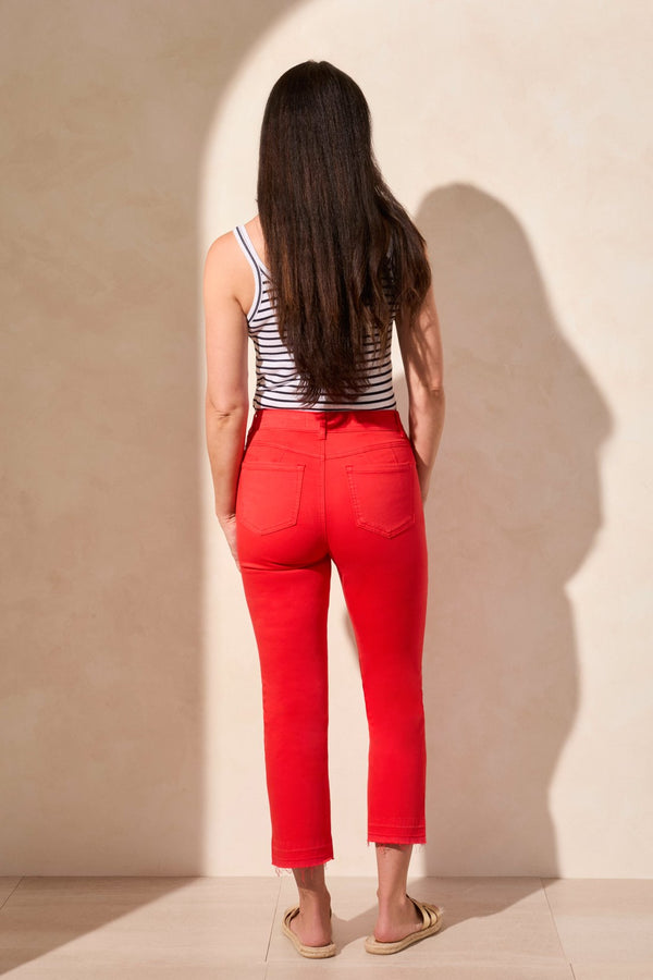 Tribal Jean Sophia Curvy Écourté Semi-Évasé