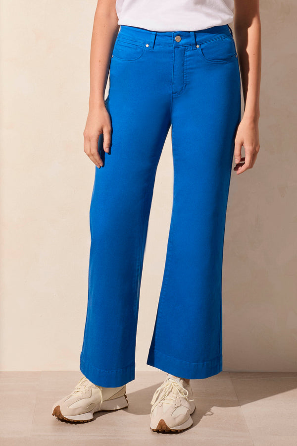 Tribal Pantalon Extensible À Jambe Large