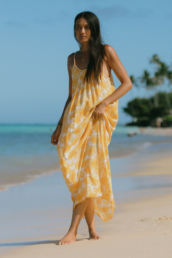 Tribal Robe Maxi Avec Bretelles Tressées