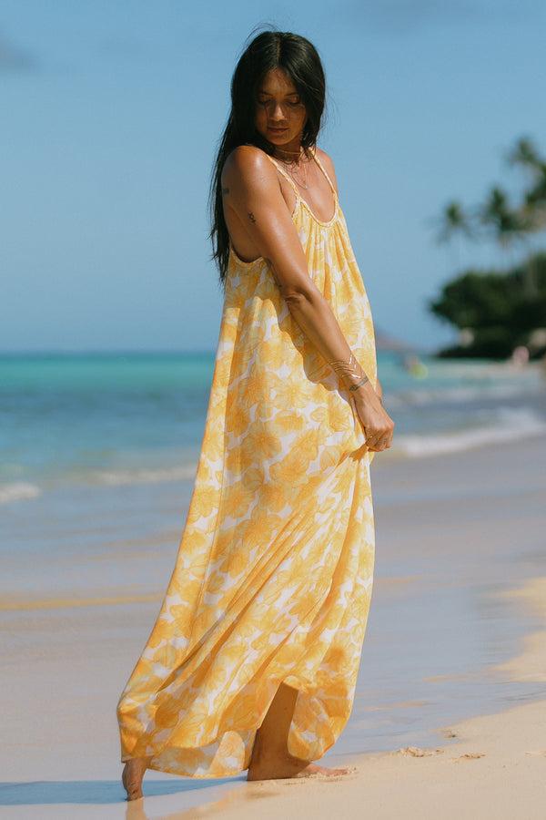 tribal Robe Maxi Avec Bretelles Tressées