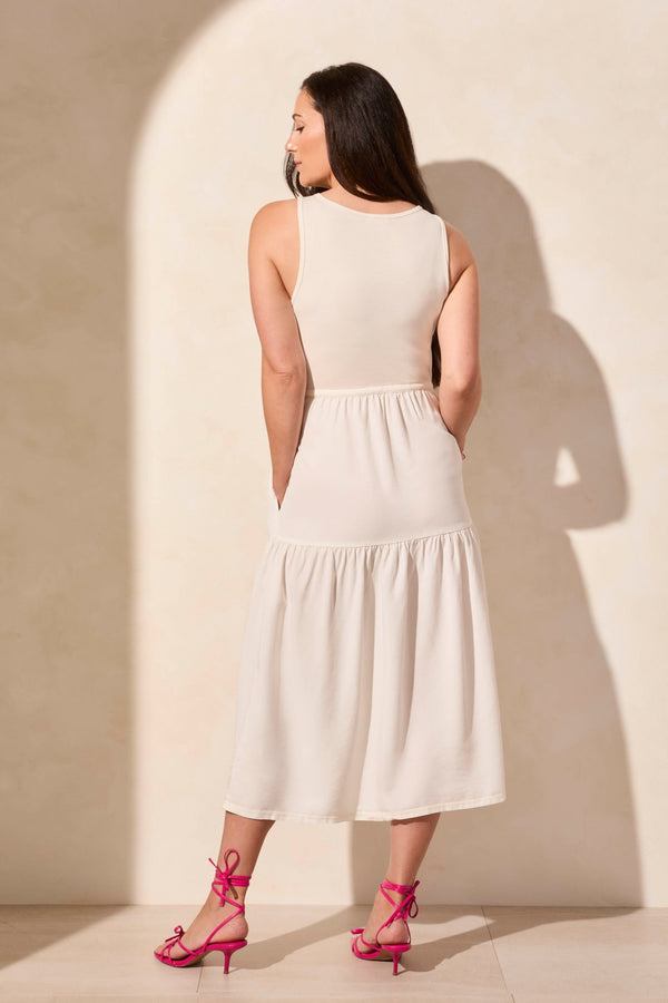 Tribal Robe Maxi Sans Manches À Col Bateau