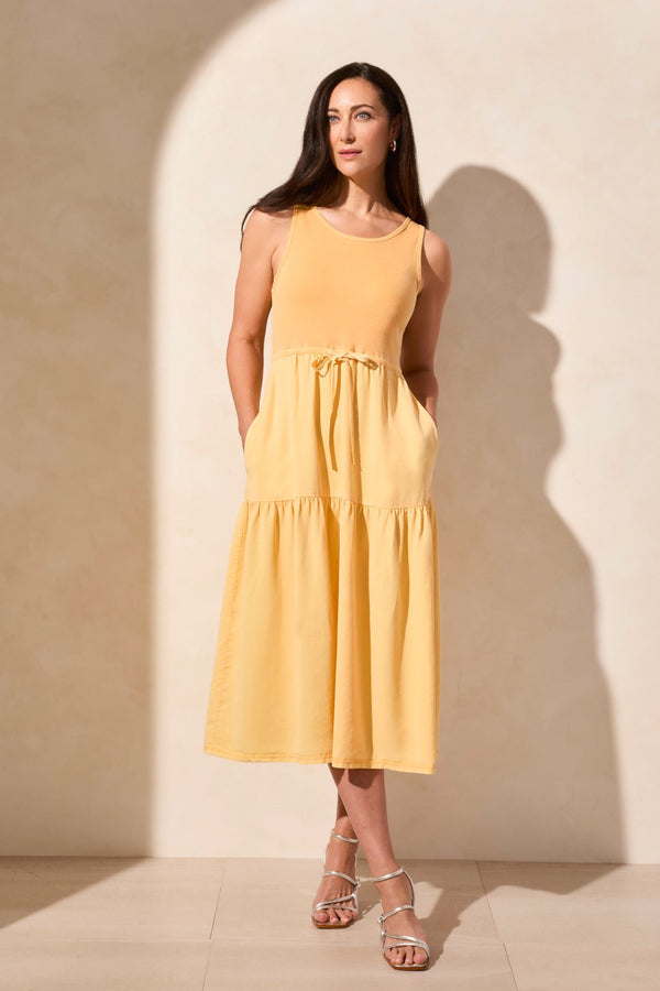 tribal Robe Maxi Sans Manches À Col Bateau