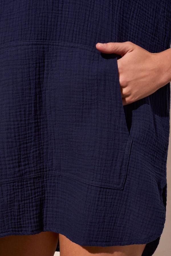 Tribal Tunique À Manches Trois-Quarts Et Dentelle